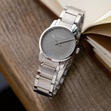 Buy Shop Calvin Klein City Grey Dial Silver Steel Strap Watch for Women - K2G23144 USA Online