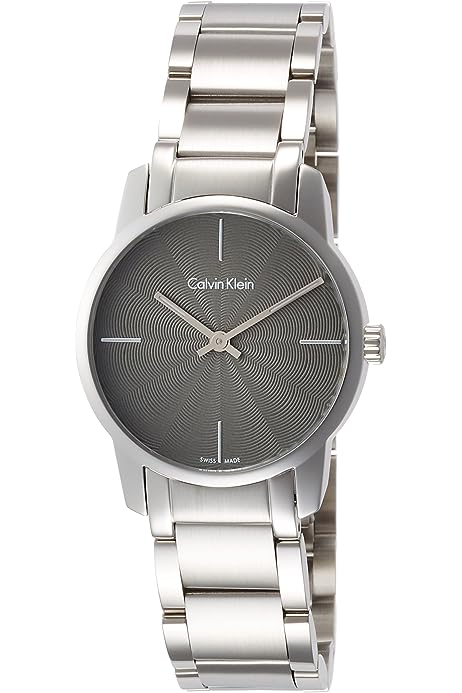 Buy Shop Calvin Klein City Grey Dial Silver Steel Strap Watch for Women - K2G23144 USA Online