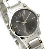 Buy Shop Calvin Klein City Grey Dial Silver Steel Strap Watch for Women - K2G23161 USA Online