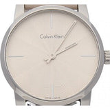 Buy Shop Calvin Klein City White Dial White Leather Strap Watch for Women - K2G231XH USA Online