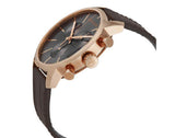 Buy Shop Calvin Klein City Chronograph Grey Dial Brown Leather Strap Watch for Men - K2G276G3 USA Online