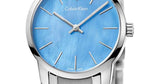 Buy Shop Calvin Klein City Mother of Pearl Blue Dial Silver Steel Strap Watch for Women - K2G2314X USA Online