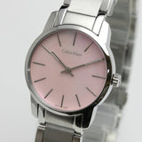 Buy Shop Calvin Klein City Pink Mother of Pearl Dial Stainless Steel Strap Watch For Women - K2G2314E USA Online