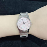 Buy Shop Calvin Klein City Pink Mother of Pearl Dial Stainless Steel Strap Watch For Women - K2G2314E USA Online