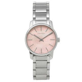 Buy Shop Calvin Klein City Pink Mother of Pearl Dial Stainless Steel Strap Watch For Women - K2G2314E USA Online