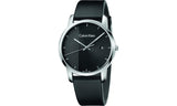 Buy Shop Calvin Klein City Quartz Black Dial Black Leather Strap Watch for Men - K2G2G1C1 USA Online