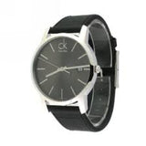 Buy Shop Calvin Klein City Quartz Black Dial Black Leather Strap Watch for Men - K2G2G1C3 USA Online