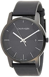 Buy Shop Calvin Klein City Quartz Black Dial Black Leather Strap Watch for Men - K2G2G4C1 USA Online