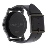 Buy Shop Calvin Klein City Quartz Black Dial Black Leather Strap Watch for Men - K2G2G4CX USA Online