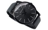 Buy Shop Calvin Klein City Quartz Black Dial Black Leather Strap Watch for Men - K2G2G4CX USA Online