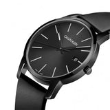 Buy Shop Calvin Klein City Quartz Black Dial Black Leather Strap Watch for Men - K2G2G4CX USA Online