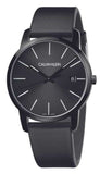 Buy Shop Calvin Klein City Quartz Black Dial Black Leather Strap Watch for Men - K2G2G4CX USA Online