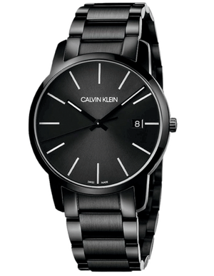 Buy Shop Calvin Klein City Quartz Black Dial Black Steel Strap Watch for Men - K2G2G4B1 USA Online