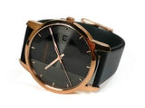 Buy Shop Calvin Klein City Quartz Grey Dial Black Leather Strap Watch for Men - K2G2G6C3 USA Online