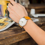 Buy Shop Calvin Klein City Quartz White Dial Light Brown Leather Strap Watch For Men - K2G21138 USA Online