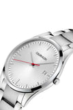 Buy Shop Calvin Klein City Quartz White Dial Silver Steel Strap Watch for Men - K2G2G1Z6 USA Online