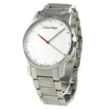 Buy Shop Calvin Klein City Quartz White Dial Silver Steel Strap Watch for Men - K2G2G1Z6 USA Online