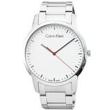 Buy Shop Calvin Klein City Quartz White Dial Silver Steel Strap Watch for Men - K2G2G1Z6 USA Online