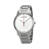 Buy Shop Calvin Klein City Quartz White Dial Silver Steel Strap Watch for Men - K2G2G1Z6 USA Online