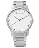 Buy Shop Calvin Klein City Quartz White Dial Silver Steel Strap Watch for Men - K2G2G1Z6 USA Online