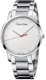 Buy Shop Calvin Klein City Quartz White Dial Silver Steel Strap Watch for Men - K2G2G1Z6 USA Online
