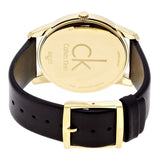 Buy Shop Calvin Klein City Silver Dial Black Leather Strap Watch for Men - K2G21520 USA Online