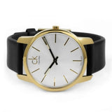 Buy Shop Calvin Klein City Silver Dial Black Leather Strap Watch for Men - K2G21520 USA Online