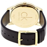 Buy Shop Calvin Klein City Silver Dial Black Leather Strap Watch For Men - K2G21520 USA Online