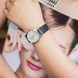 Buy Shop Calvin Klein City Silver Dial Black Leather Strap Watch For Women - K2G231C6 USA Online