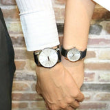 Buy Shop Calvin Klein City Silver Dial Black Leather Strap Watch For Women - K2G231C6 USA Online