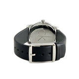 Buy Shop Calvin Klein City Silver Dial Black Leather Strap Watch For Women - K2G231C6 USA Online