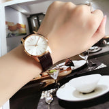 Buy Shop Calvin Klein City Silver Dial Black Leather Strap Watch For Women - K2G23520 USA Online