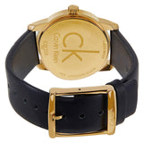 Buy Shop Calvin Klein City Silver Dial Black Leather Strap Watch For Women - K2G23520 USA Online