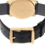 Buy Shop Calvin Klein City Silver Dial Black Leather Strap Watch For Women - K2G23520 USA Online