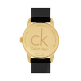 Buy Shop Calvin Klein City Silver Dial Black Leather Strap Watch For Women - K2G23520 USA Online