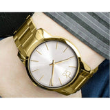 Buy Shop Calvin Klein City Silver Dial Gold Steel Strap Watch for Men - K2G21546 USA Online