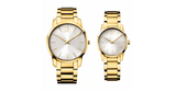 Buy Shop Calvin Klein City Silver Dial Gold Steel Strap Watch for Men - K2G21546 USA Online