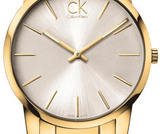 Buy Shop Calvin Klein City Silver Dial Gold Steel Strap Watch for Men - K2G21546 USA Online