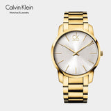 Buy Shop Calvin Klein City Silver Dial Gold Steel Strap Watch for Men - K2G21546 USA Online