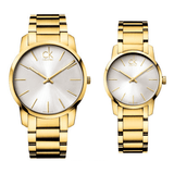 Buy Shop Calvin Klein City Silver Dial Gold Steel Strap Watch for Men - K2G21546 USA Online