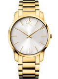 Buy Shop Calvin Klein City Silver Dial Gold Steel Strap Watch for Men - K2G21546 USA Online