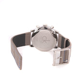 Buy Shop Calvin Klein City Silver Dial Grey Leather Strap Watch for Men - K2G211Q4 USA Online
