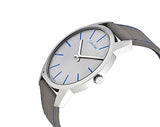Buy Shop Calvin Klein City Silver Dial Grey Leather Strap Watch for Men - K2G211Q4 USA Online