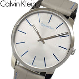 Buy Shop Calvin Klein City Silver Dial Grey Leather Strap Watch for Men - K2G211Q4 USA Online