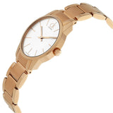 Buy Shop Calvin Klein City White Mother of Pearl Dial Rose Gold Steel Strap Watch for Women - K2G23646 USA Online