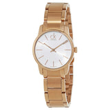 Buy Shop Calvin Klein City White Mother of Pearl Dial Rose Gold Steel Strap Watch for Women - K2G23646 USA Online