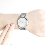 Buy Shop Calvin Klein City Silver Dial Silver Steel Strap Watch for Men - K2G2G146 USA Online