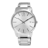 Buy Shop Calvin Klein City Silver Dial Silver Steel Strap Watch for Men - K2G2G146 USA Online