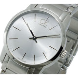 Buy Shop Calvin Klein City Silver Dial Silver Steel Strap Watch for Women - K2G23126 USA Online