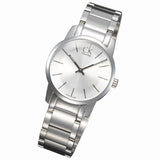 Buy Shop Calvin Klein City Silver Dial Silver Steel Strap Watch for Women - K2G23126 USA Online